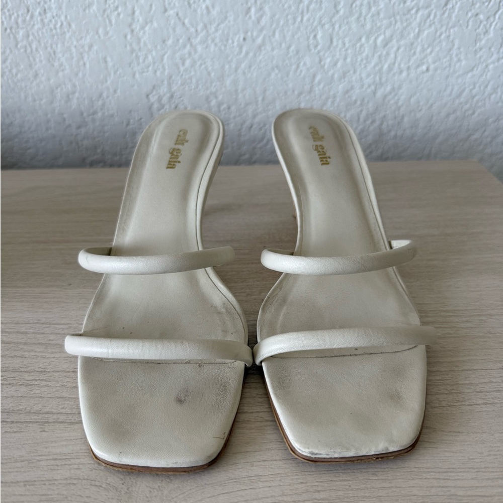 Cult Gaia Cream Women's Kitten Heels